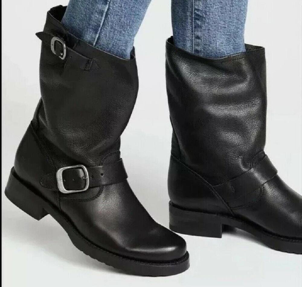 Frye Veronica Short #76509 Ankle Boots - Black 9.5 New with Box!